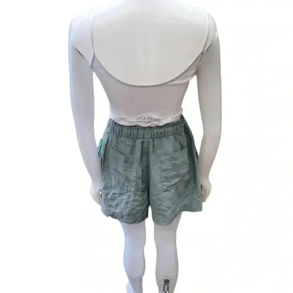 Gap Linen Blend  Sage Green Shorts Size Medium - Picture 5 of 8